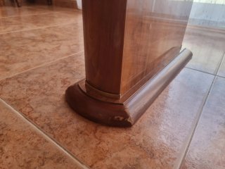 Mesa de comedor extensible de madera