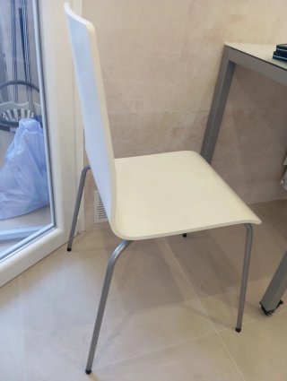 Sillas de cocina blancas