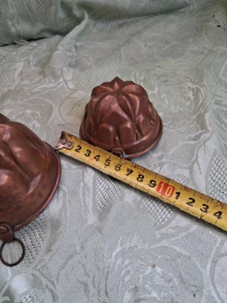 Set 3 stampi  e portagioie in rame