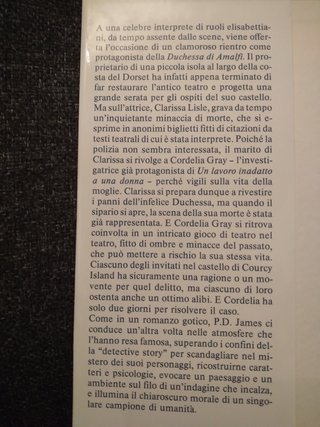 P.D. James – “Un indizio per Cordelia Gray” – 1991
