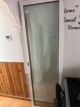 Puerta Balcón Corredera Aluminio + Persiana