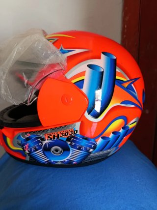 Casco Moto Shiro Naranja