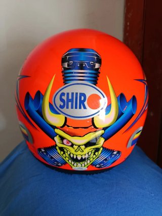 Casco Moto Shiro Naranja