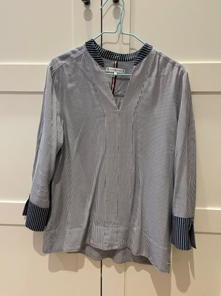 Camisa Tommy Hilfiger Rayas Azul/Blanco
