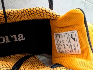 Zapatillas Futsal Joma Naranja y Negro