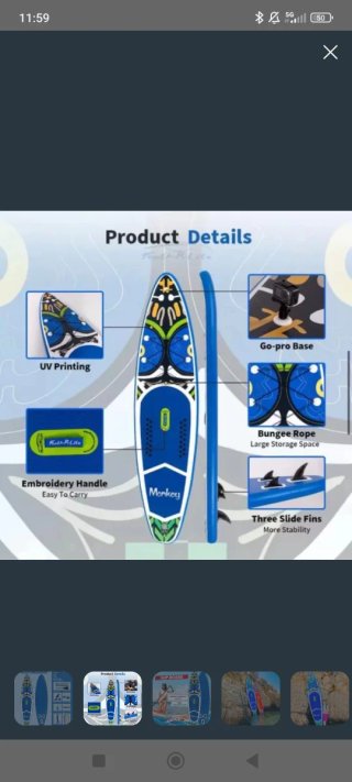 Tabla Paddle Surf  + Accesorios. NUEVO SIN USO