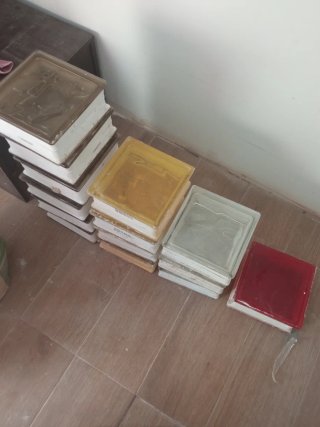 Bloques de vidrio para construcción