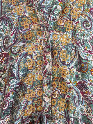 Vestido boho estampado multicolor