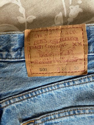 Shorts Levis Azules Vintage