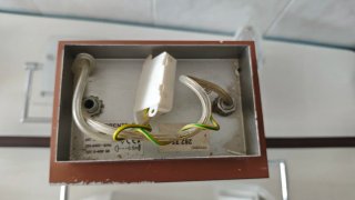 Lámpara de comedor 8 tulipas cristal y metal