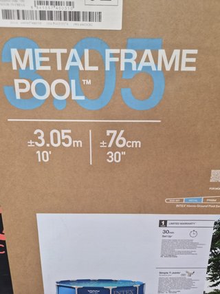 Piscina Intex Metal Frame 3.05m