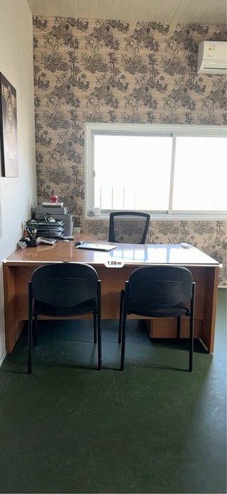 Escritorio de oficina en L de madera