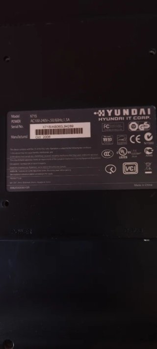 Pantalla Hyundai Negra
