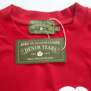 Camiseta Denim Tears Roja Talla XL-Nueva