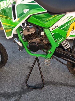 Moto infantil cross verde y blanca