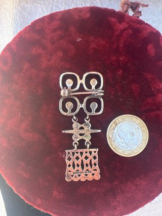 Broche vintage plata Jorma Laine