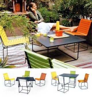 Mesa y 4 Sillas Terraza Fermob