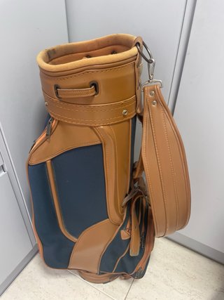 Bolsa de golf vintage de cuero resistente