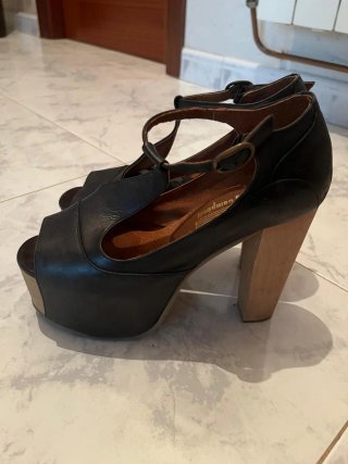 Jeffrey Campbell Zapatos Tacón Plataforma Negro