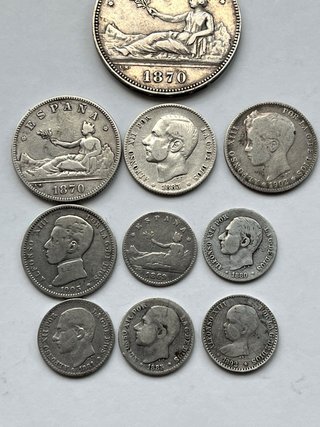 Lote monedas plata Centenario España