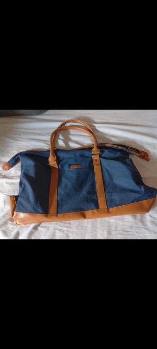 Bolso de viaje Tous azul y marrón