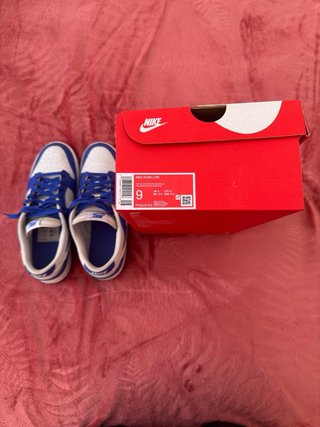 Nike Dunk Low Bianche/Azzurre Tg 42.5