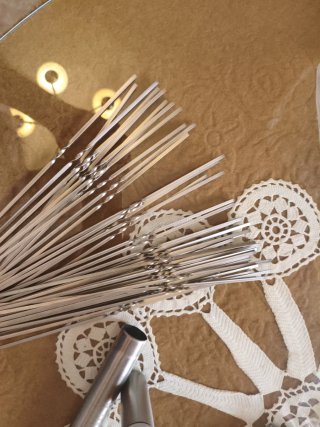 Pinchos para barbacoa de acero inoxidable