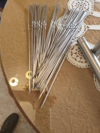 Pinchos para barbacoa de acero inoxidable