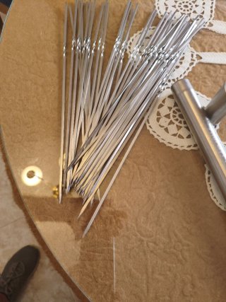 Pinchos para barbacoa de acero inoxidable