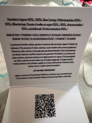 Orecchini Stella Argento 925%