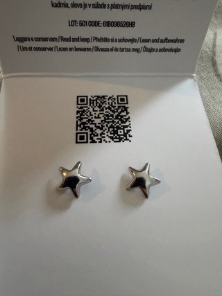 Orecchini Stella Argento 925%