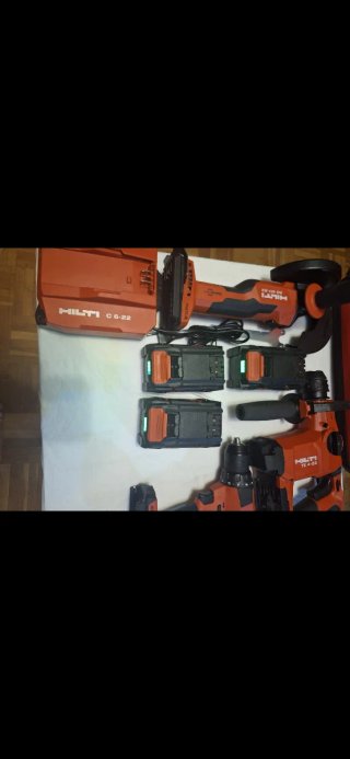 Kit Hilti TE 4-22 + AG 4S-22 + 3 Baterías