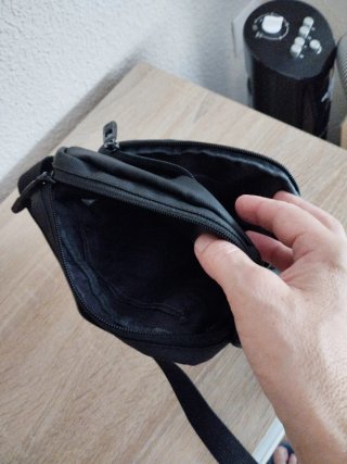 Bolso bandolera Fila negro hombre