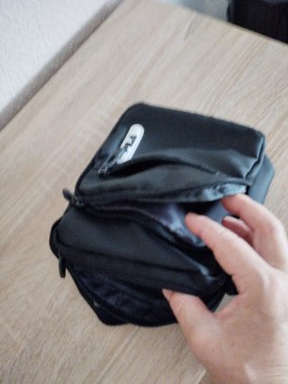 Bolso bandolera Fila negro hombre