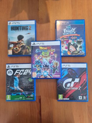 Pack Juegos PS5: Gran Turismo 7, FC 24, Hunting 2