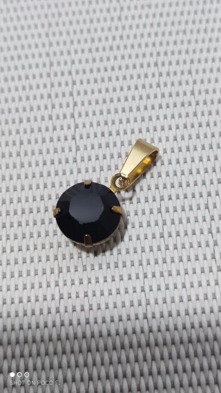 Colgante Swarovski con latón y acero inoxidable