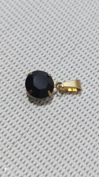 Colgante Swarovski con latón y acero inoxidable