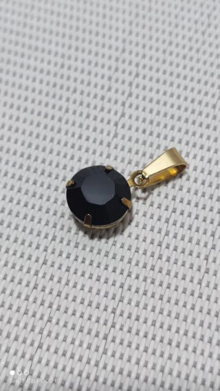 Colgante Swarovski con latón y acero inoxidable