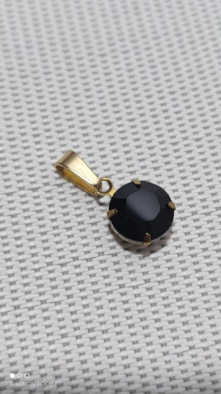 Colgante Swarovski con latón y acero inoxidable