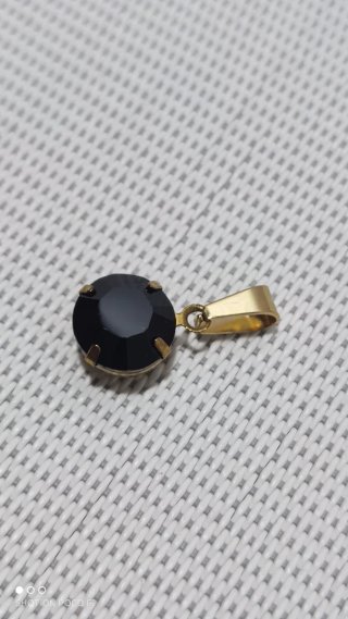 Colgante Swarovski con latón y acero inoxidable