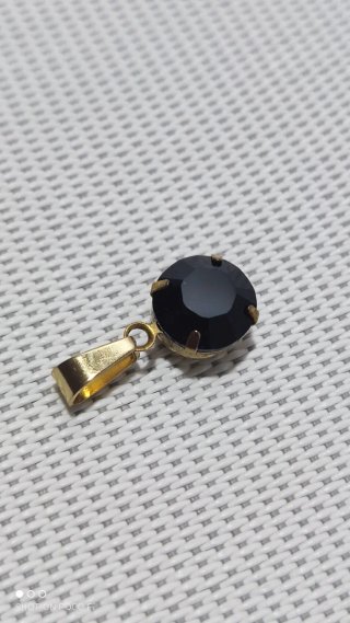 Colgante Swarovski con latón y acero inoxidable