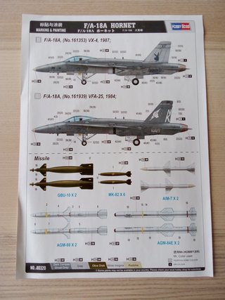 F-18A HORNET MAQUETA HOBBY BOSS 1/48