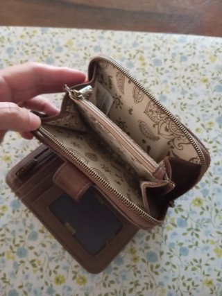 Cartera Lois Marrón Bordada