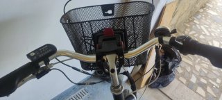 Bicicleta eléctrica XL negra
