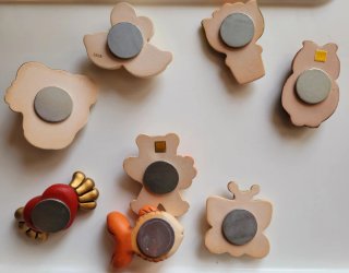 Lot 8 Magneti Ceramica Decorativa THUN