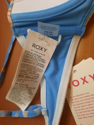 Sujetador bikini Roxy estampado sin estrenar Talla
