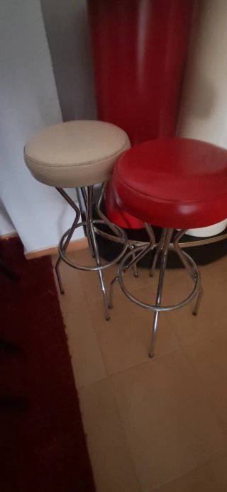 Barra de bar y Taburetes Vintage