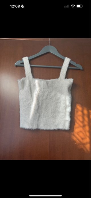 Cardigan e top pelosini bianco taglia unica