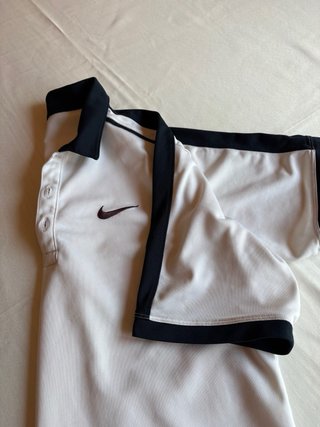 Polo Nike Vintage Uomo Bianco/Nero