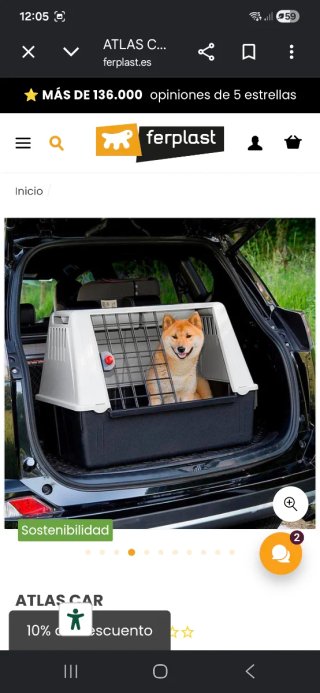 Transportín Perro Ferplast Atlas 80